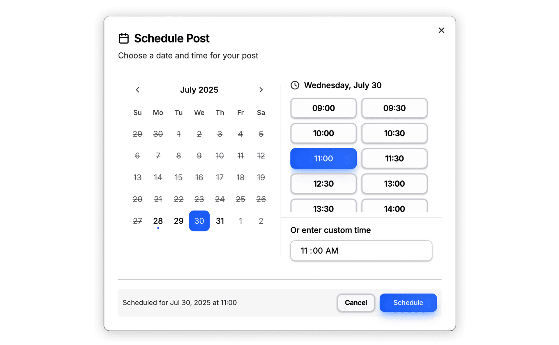 LinkedIn Post Generator Interface